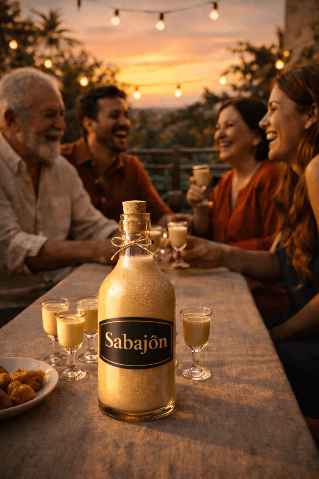 Reunión familiar disfrutando sabajón del Huila